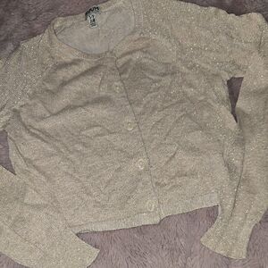 Sparkling Gold Button Down Shirt